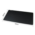 Large black desk mat with rounded corners, 780mm by 400mm, shown on white background.