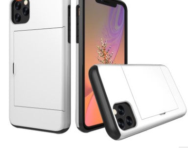 Dual Layer Card Case for iPhone & Samsung | Wallet Cover with Card Holder Slot, Drop Protection