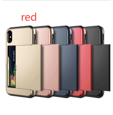 Dual Layer Card Case for iPhone & Samsung | Wallet Cover with Card Holder Slot, Drop Protection