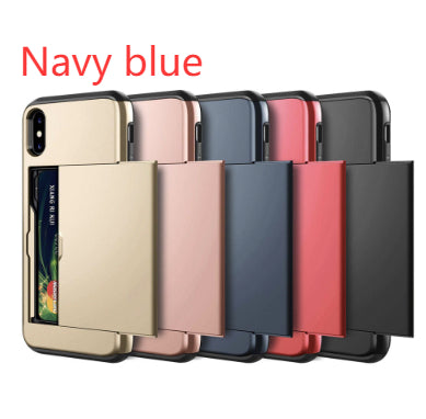 Dual Layer Card Case for iPhone & Samsung | Wallet Cover with Card Holder Slot, Drop Protection